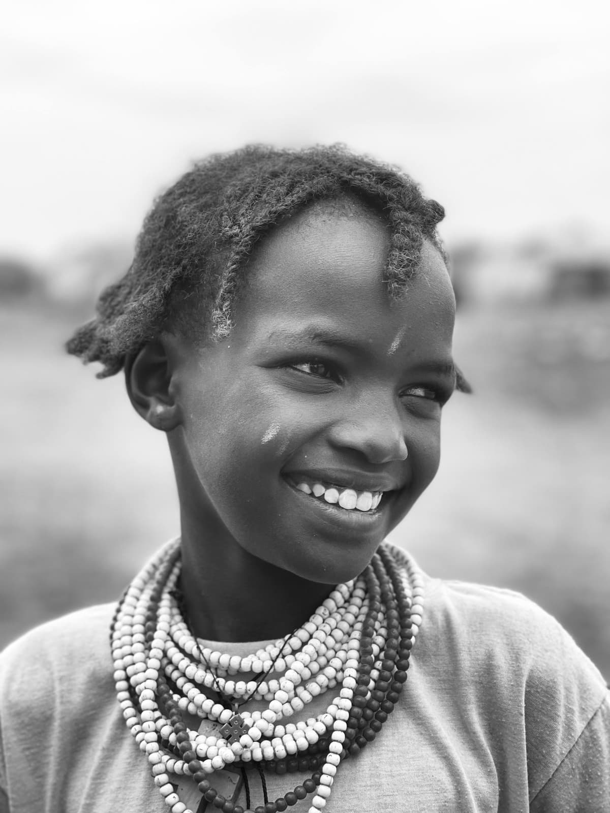 A Hamar elder with traditional adornments in the Omo Valley