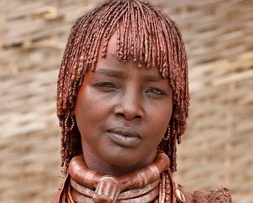 Karo tribe with traditional body painting